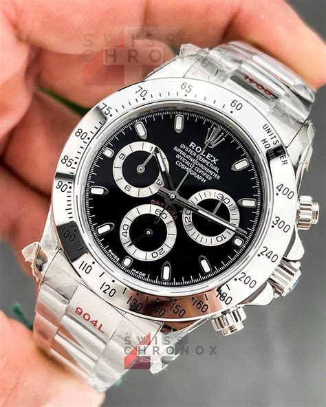 rolex cosmograph daytona steel bezel black dial 116520|rolex chronograph.